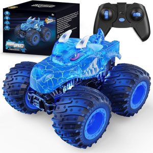 Remote Control Car, 2.4GHz Monster Trucks Toys with Light Spray, Birthday Gift , All Terrain RC Cars